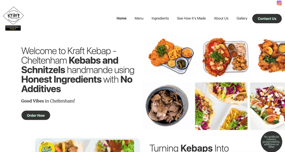 Kraft Kebap Cheltenham Website